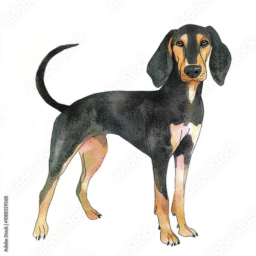 Black And Tan Coonhound Dog: The Ugly and Creepy Companion photo