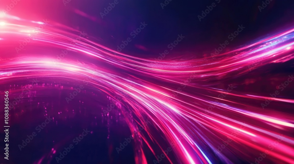 Dynamic futuristic background featuring vibrant neon light curves and waves in striking pink and blue hues. Ideal for modern design themes. Dynamic futuristic background featuring vibrant neon light curves and waves in striking pink and blue hues. Ideal for modern design themes.