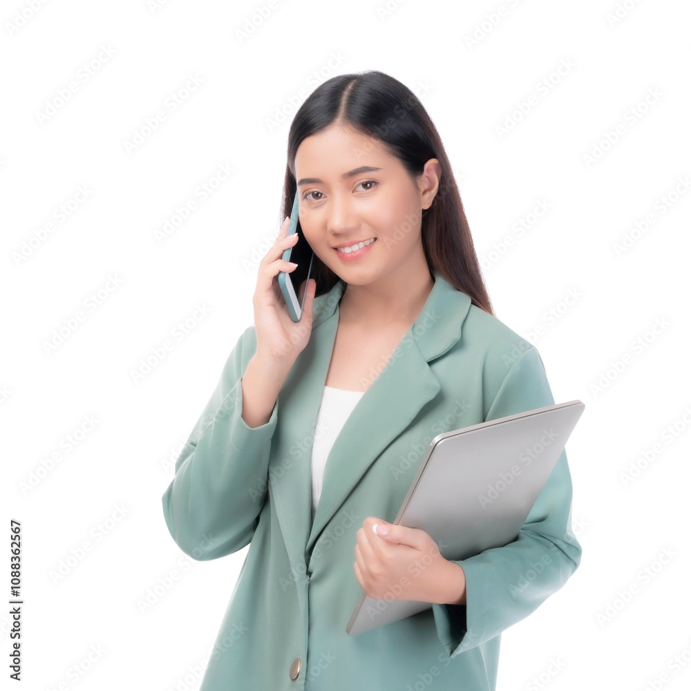 business woman , beautiful Asian girl whit suit using smart phone shopping online and online banking isolated on a transparent png background , business concept business woman , beautiful Asian girl whit suit using smart phone shopping online and online banking isolated on a transparent png background , business concept