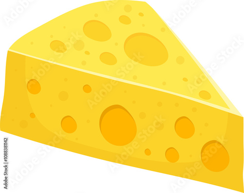 Beautiful illustration of cheese