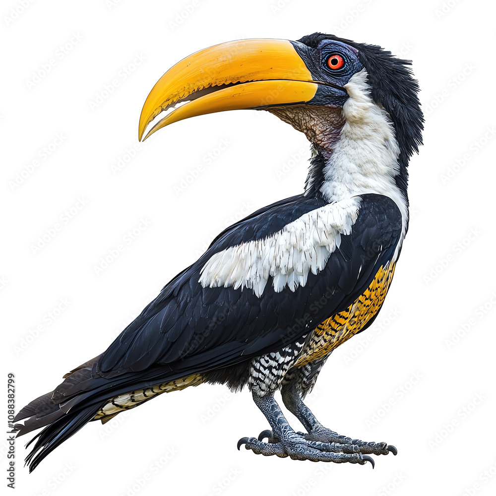 Obraz premium Toucan, white isolate background