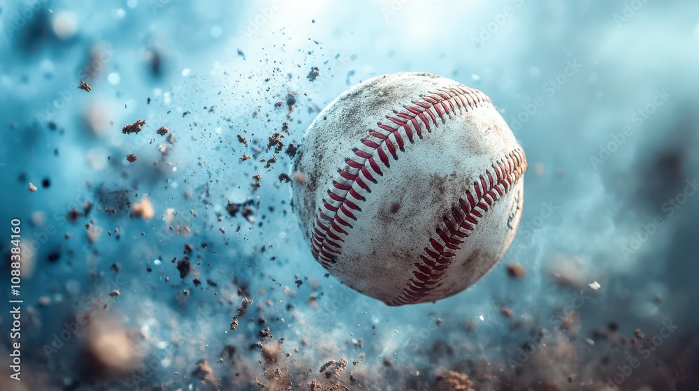 Baseball in Action, Dirt Explosion. Baseball in Action, Dirt Explosion.