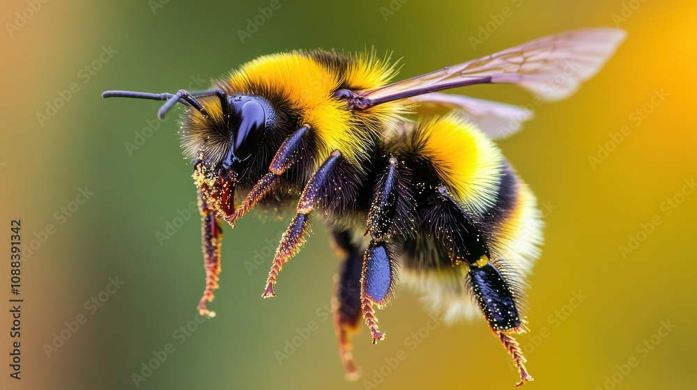 Bumble Bee in Flight. Bumble Bee in Flight.