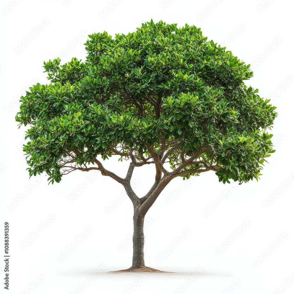 Green Tree Isolated on White Background. Green Tree Isolated on White Background.