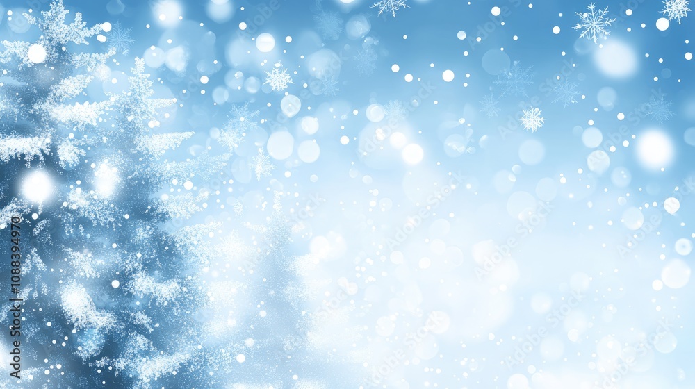 Transform your creative projects with a stunning winter backdrop featuring bright snowflakes and a dreamy, soft blue ambiance. Perfect for holiday branding and social media posts Transform your creative projects with a stunning winter backdrop featuring bright snowflakes and a dreamy, soft blue ambiance. Perfect for holiday branding and social media posts