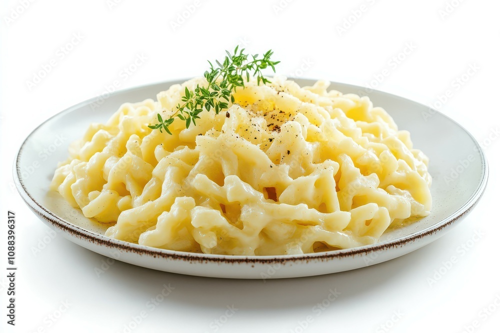 Creamy Pasta with Thyme and Pepper.