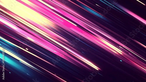 Manga-style Speed Action Lines Animation with Seamless Geometric Background for Data Transfer Bandwidth Network Superhero.