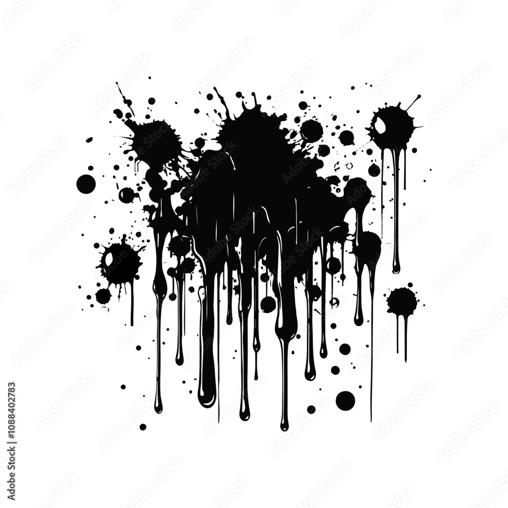 Spray painted stripes and grunge dots. doodles graffiti drawings and dirty street art textures. vector illustration Spray painted stripes and grunge dots. doodles graffiti drawings and dirty street art textures. vector illustration