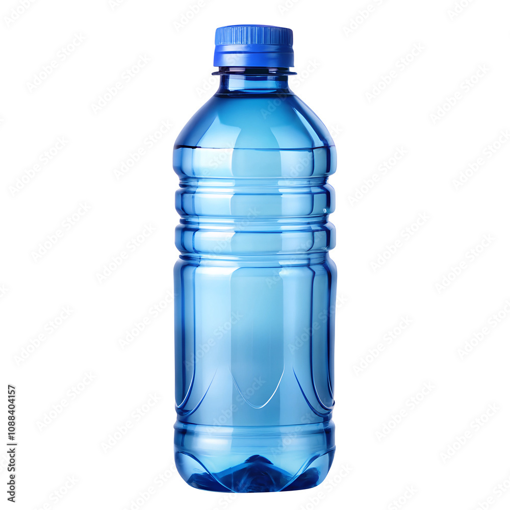 bottle of water isolated on transparent white background, clipping path bottle of water isolated on transparent white background, clipping path