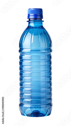 bottle of water isolated on transparent white background, clipping path