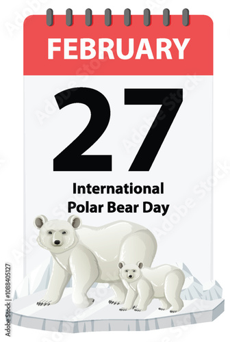 International Polar Bear Day Illustration