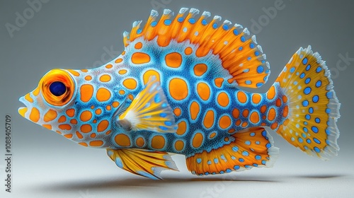 A Vibrant and Striking Mandarin Fish photo