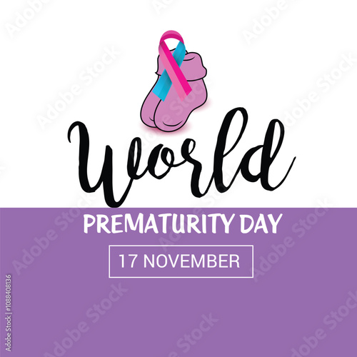 Vector illustration of a Background for World world Prematurity Day.