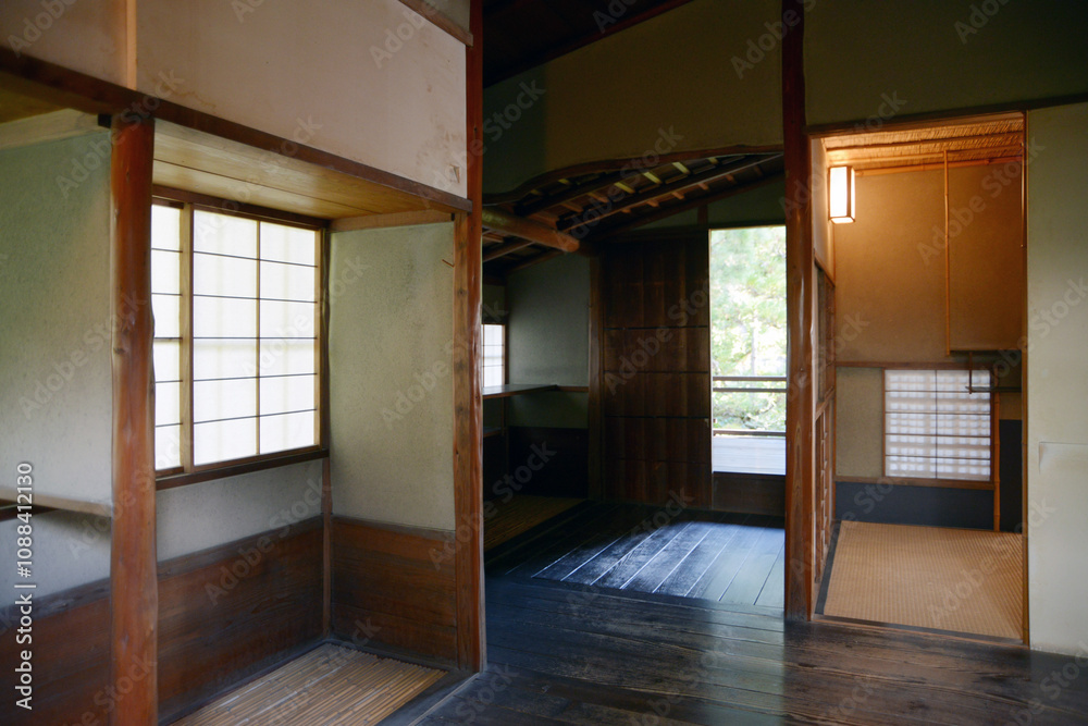 無鄰菴 茶室の室内 京都市左京区 無鄰菴 茶室の室内 京都市左京区