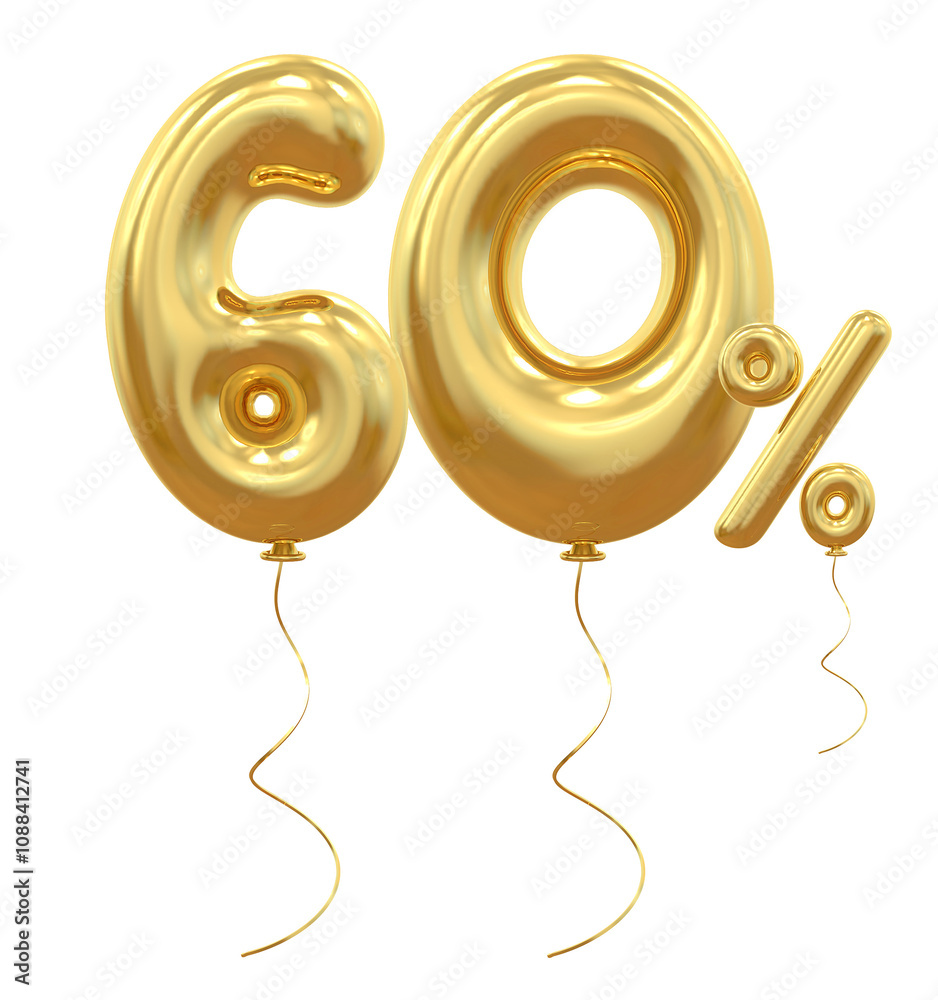 60 percent gold balloon offer in 3d 60 percent gold balloon offer in 3d