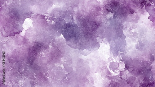 Pale purple watercolor seamless pattern featuring artistic paint stains and luxurious textures perfect for corporate backgrounds and elegant designs