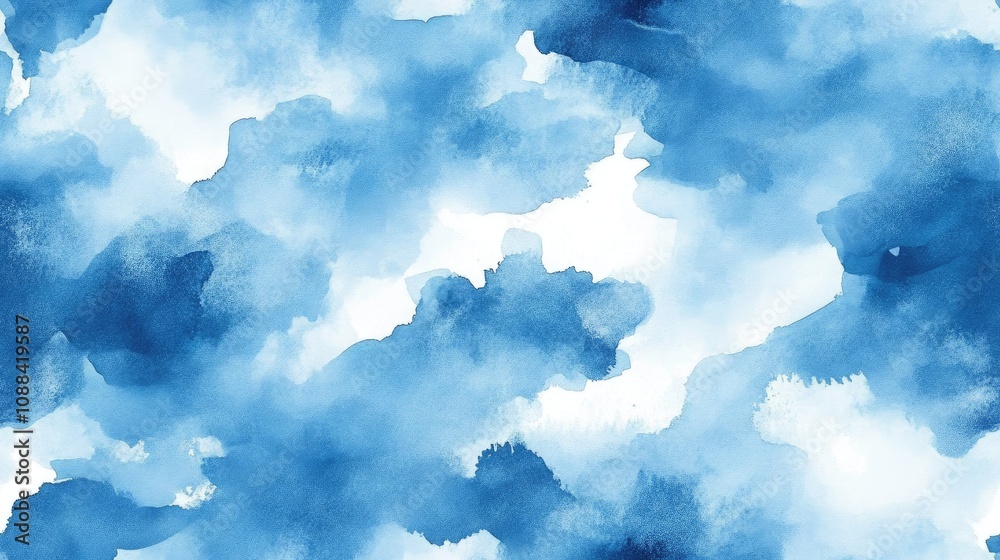 Vibrant sky blue watercolor seamless pattern with textured graffiti and abstract elements ideal for logo backgrounds and artistic banners Vibrant sky blue watercolor seamless pattern with textured graffiti and abstract elements ideal for logo backgrounds and artistic banners
