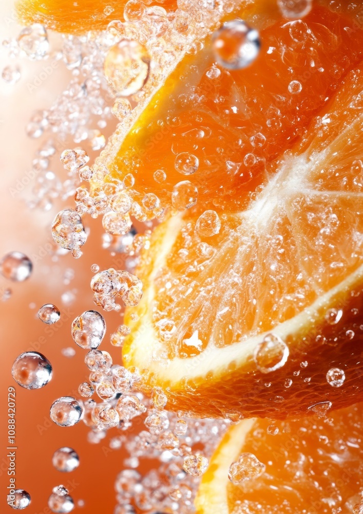 Phone Wallpaper Fresh Orange Slices with Air Bubbles in Sparkling Water Phone Wallpaper Fresh Orange Slices with Air Bubbles in Sparkling Water