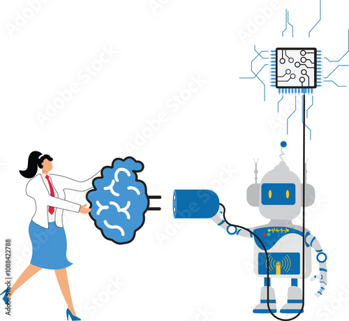Businesswoman and Robot, Collective Ideas
