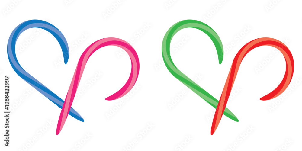 Christmas candy cane with red ribbon simple vector Christmas candy cane with red ribbon simple vector