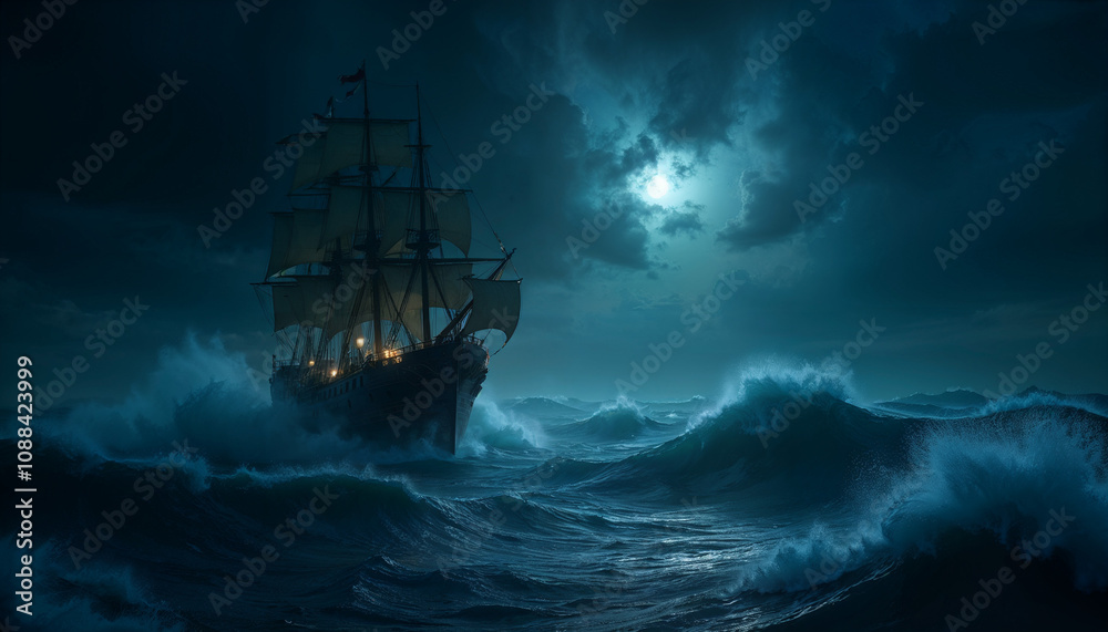 pirate ship in the sea Generative AI pirate ship in the sea Generative AI