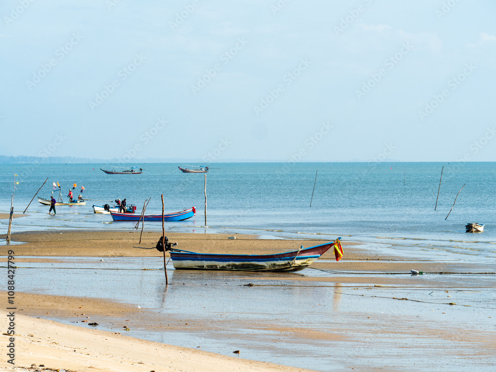 Obraz premium boat on the beach