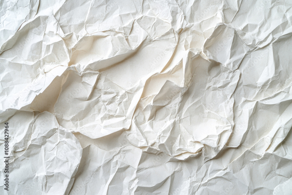 White crumpled paper texture background. White crumpled paper texture background.