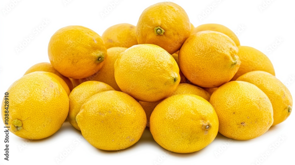 A pile of ripe, yellow lemons with textured skins, Each lemon exuding a tangy aroma A pile of ripe, yellow lemons with textured skins, Each lemon exuding a tangy aroma
