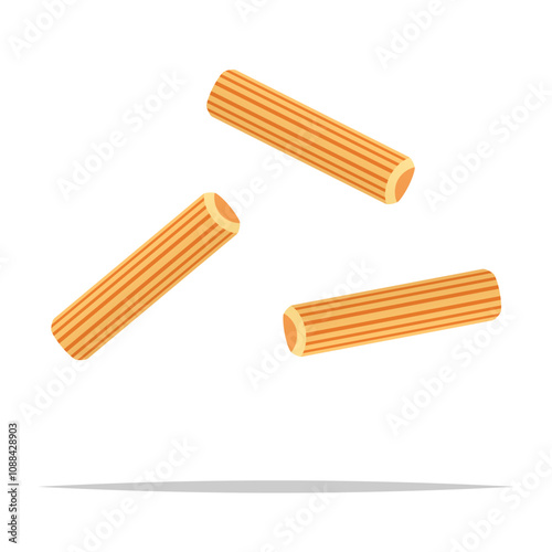 Wooden dowel pins vector isolated illustration