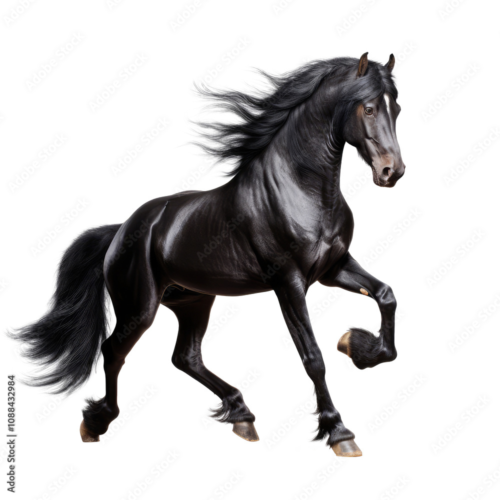 horse looking isolated on white horse looking isolated on white