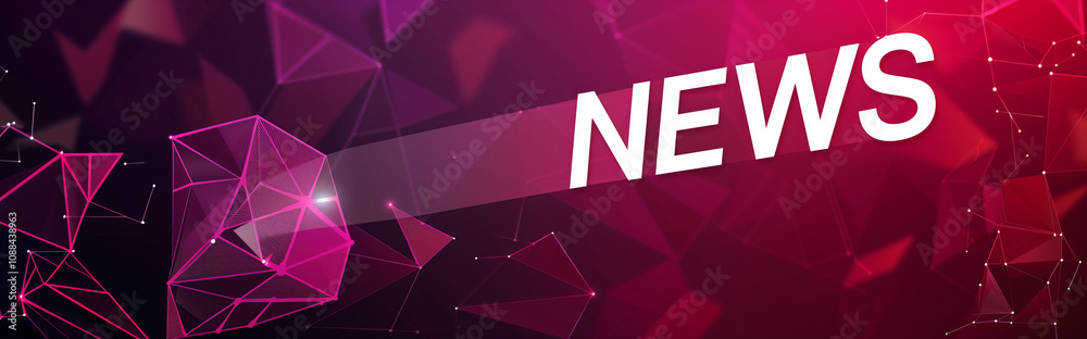 Obraz premium Banner for news feeds and headlines for TV or Internet needs
