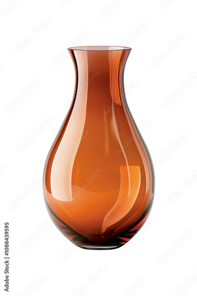 Brown vase isolated on transparent background. Brown vase isolated on transparent background.