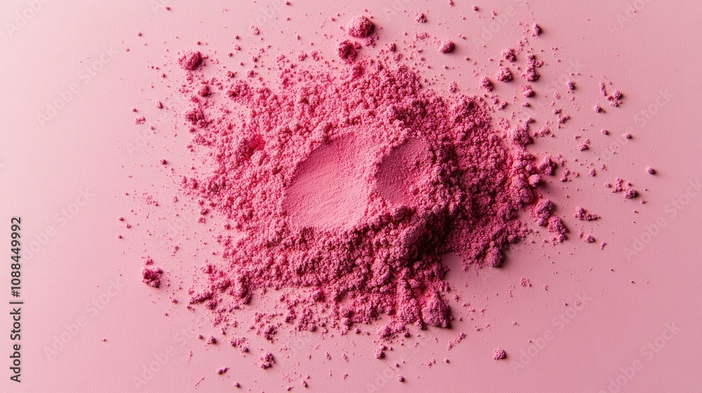 Vibrant Pink Powder Spread on Surface with Indented Marks, Ideal for Artistic Backgrounds, Makeup Concepts, and Colorful Designs in Creative Projects Vibrant Pink Powder Spread on Surface with Indented Marks, Ideal for Artistic Backgrounds, Makeup Concepts, and Colorful Designs in Creative Projects
