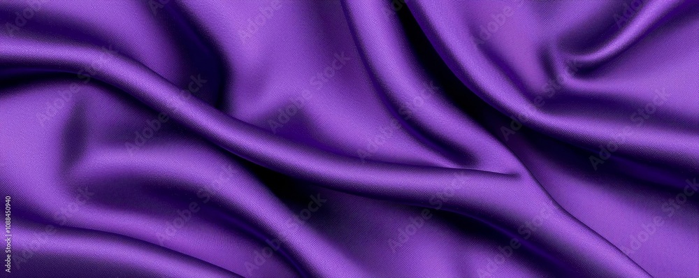 Fototapeta premium Rich purple silk fabric with soft