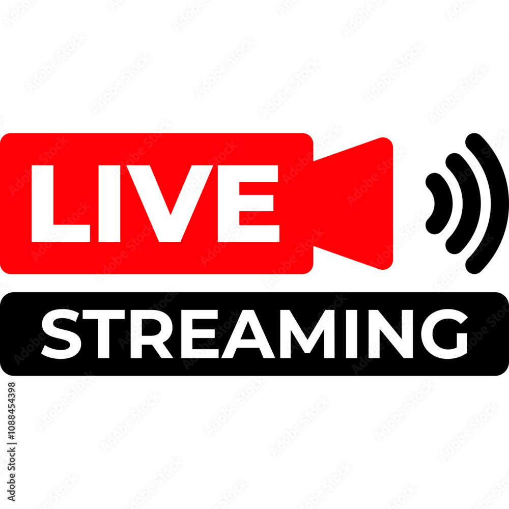 Obraz premium Live Streaming Sign