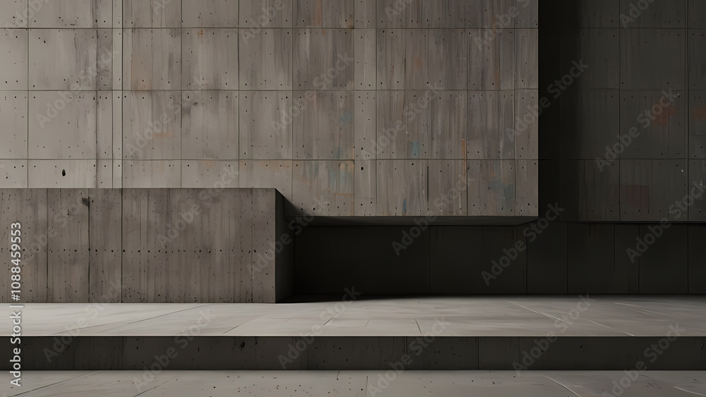 abstract brutalism background blending minimalistic geometric shapes with raw concrete textures abstract brutalism background blending minimalistic geometric shapes with raw concrete textures