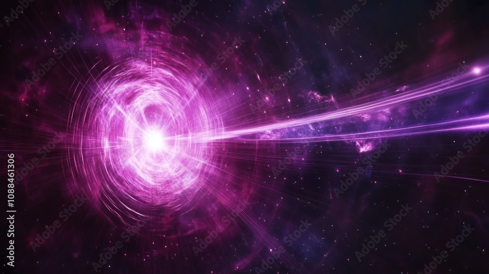 Obraz premium Cosmic Vortex: A Journey Through the Nebula