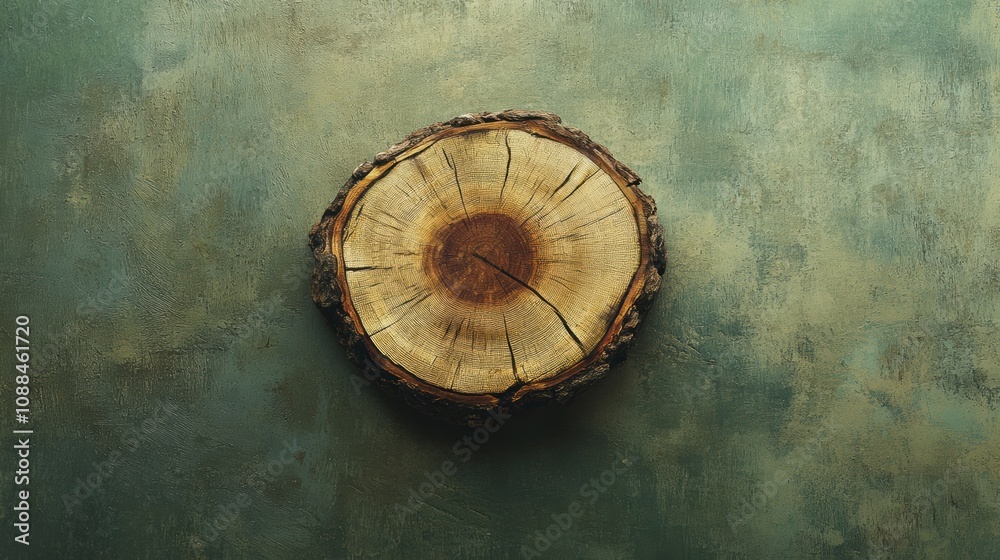 Fototapeta premium Tree Trunk Cross Section.