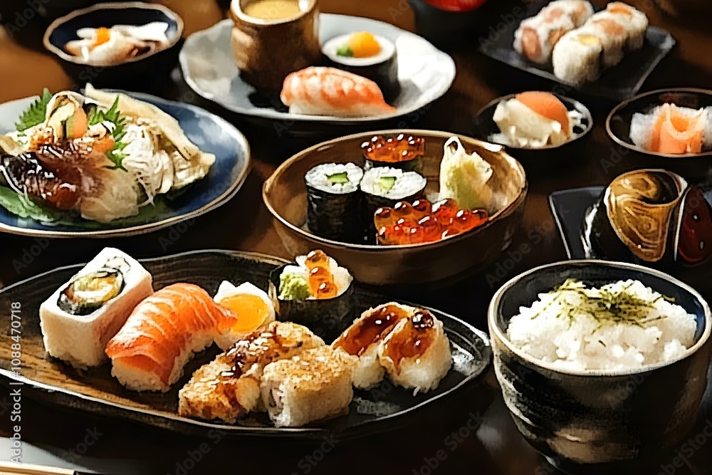 Delicious Assortment of Izakaya Dishes Delicious Assortment of Izakaya Dishes