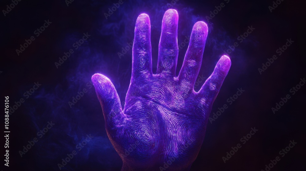 Palm reading, a hand covered with lines suggesting fortune telling using palmistry Palm reading, a hand covered with lines suggesting fortune telling using palmistry