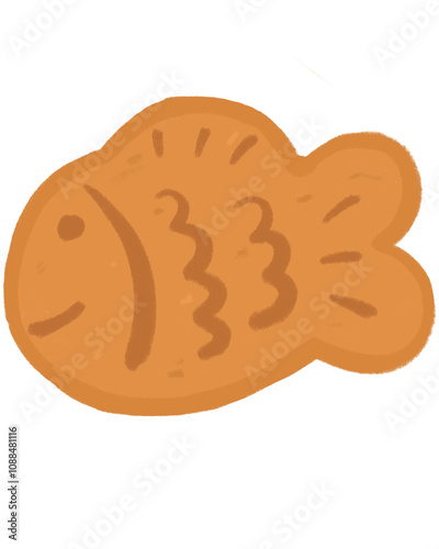 Taiyaki Fish Bread Cartoon