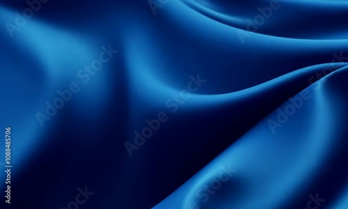 Wallpaper Mural Royal Blue Silk Drape: Luxurious, deep blue silk fabric creates elegant waves and folds.  A rich texture and sophisticated color palette perfect for design projects.  Torontodigital.ca