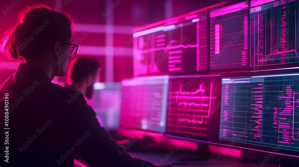Woman Working with Data Analytics Woman Working with Data Analytics