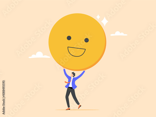 Employee happiness or optimistic attitude toward work