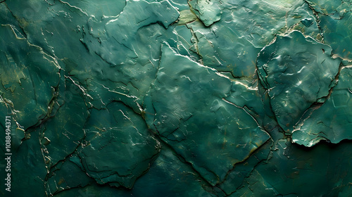 Wallpaper Mural Deep Green Cracked Stone Texture Background Torontodigital.ca