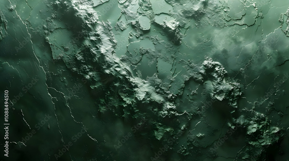Green Abstract Background - Texture with Cracked and Chipped Paint Green Abstract Background - Texture with Cracked and Chipped Paint