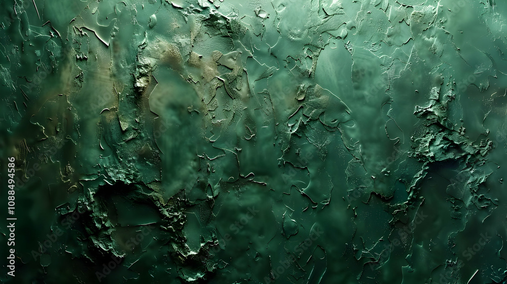 Abstract Green Texture Background - Cracked and Chipped Paint Abstract Green Texture Background - Cracked and Chipped Paint
