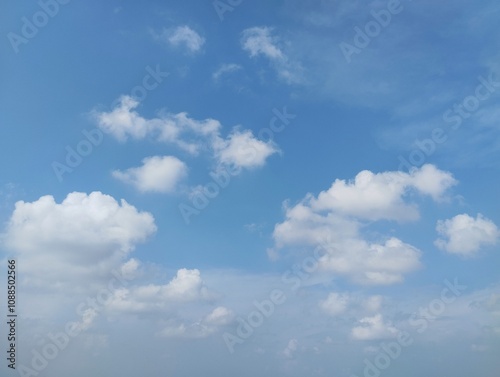 blue sky with clouds