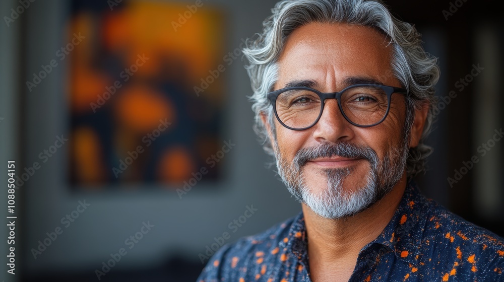 Mature Latin businessman holding a tablet, smiling, isolated on a grey background. Mature Latin businessman holding a tablet, smiling, isolated on a grey background.