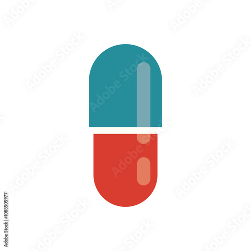 Medical Equipment Vector Illustration - Pill
